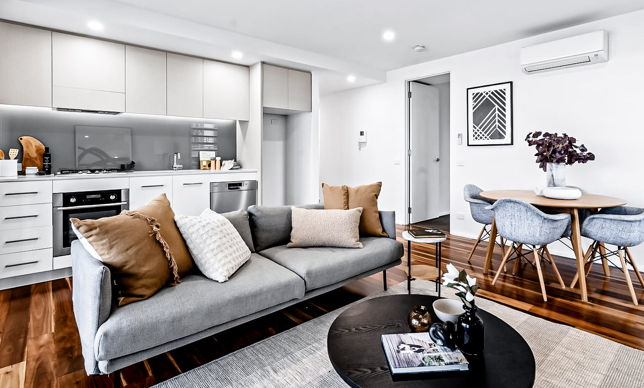 Property Styling_Richmond_Dining + Living + Kitchen